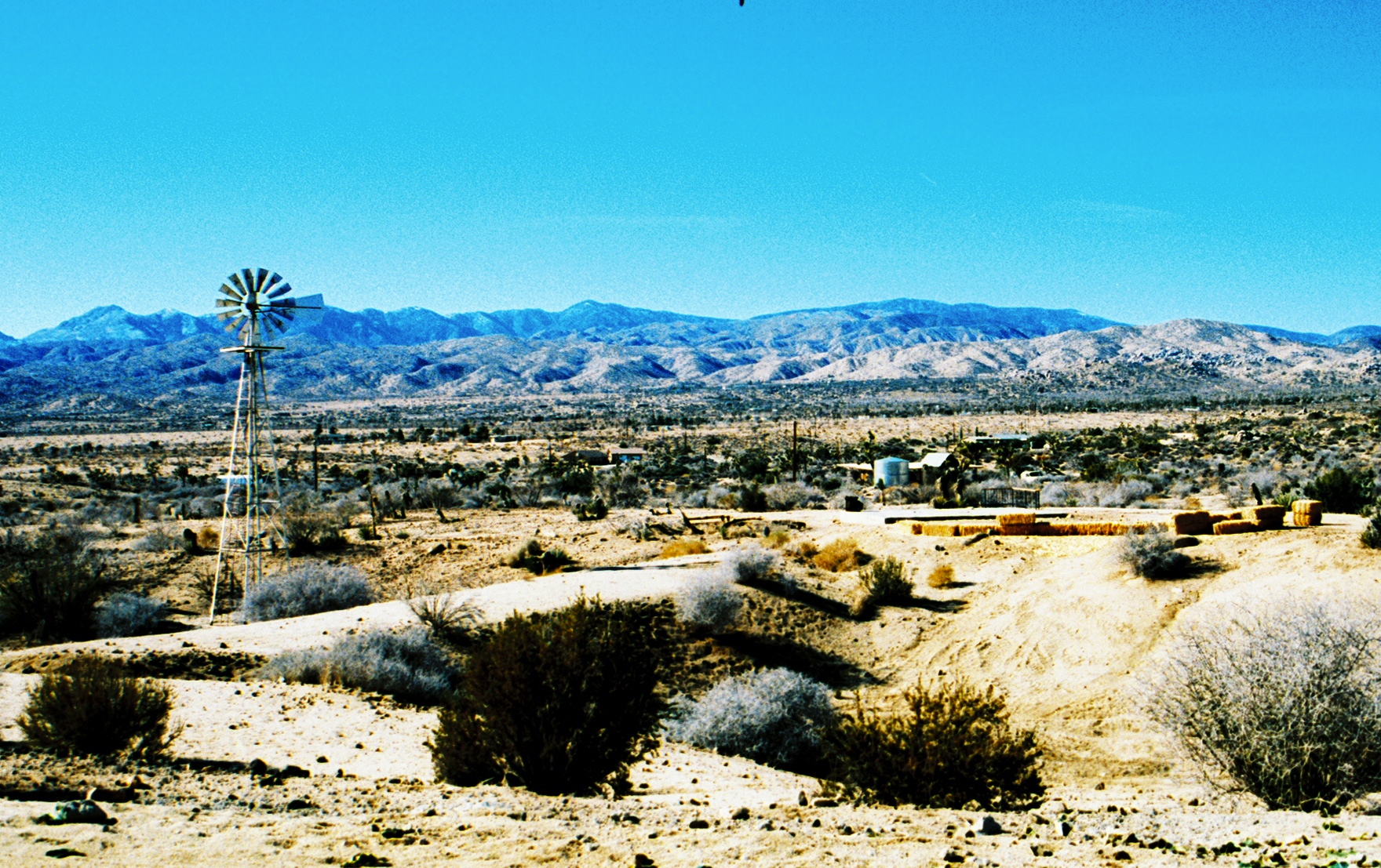 The View from the Sacred Bones Rented Ranch in Yucca Valley, CA.