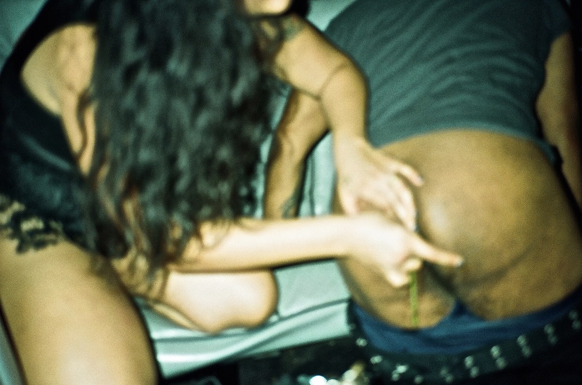 Tampon soaked in vodka being inserted into a butt in the back of a limo on Valentine's day, San Francisco.