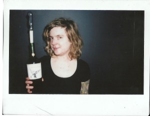 Nice lady in Chicago. She was trying to open a bottle of wine for Pharmakrew with a knife and it exploded on her face.